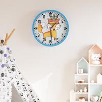 VidaXL Wandklok ø25,5 cm polystyreen en glas blauw