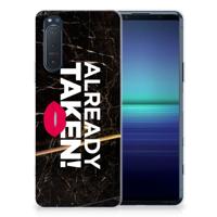 Sony Xperia 5II | Siliconen hoesje | met naam Already Taken Black Sony Xperia 5II | Siliconen hoesje | met naam Already Taken Black