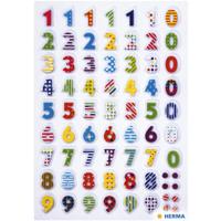 Etiket HERMA 3094 kleurrijke nummers stone | 10 stuks