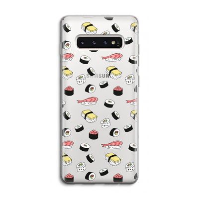 Sushi time: Samsung Galaxy S10 4G Transparant Hoesje