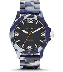 Horlogeband Fossil JR1463 Kunststof/Plastic Blauw 22mm