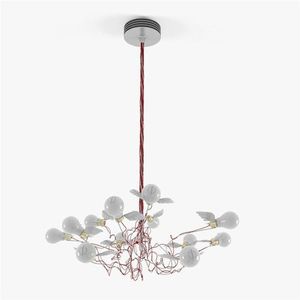 Ingo Maurer Birdie LED Hanglamp - Kabel rood