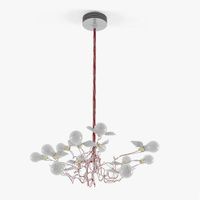 Ingo Maurer Birdie LED Hanglamp - Kabel rood - thumbnail