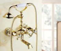 Luxe Gouden Badkraan met Kristalaccenten