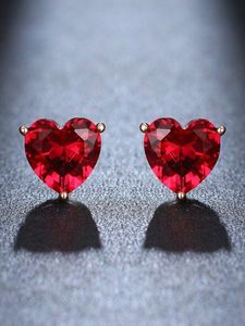 Love Zircon Crystal Earrings