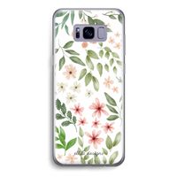 Botanical sweet flower heaven: Samsung Galaxy S8 Transparant Hoesje