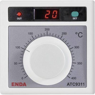 Enda ATC9311-FE-400-230 Tweestandenregelaar Temperatuurregelaar J 0 tot +400 °C Relais 2 A (l x b x h) 50 x 96 x 96 mm