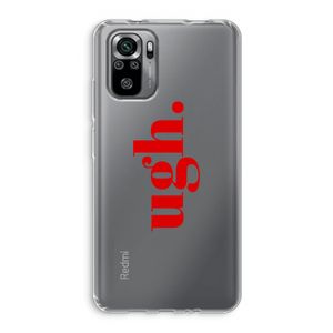 Ugh: Xiaomi Redmi Note 10S Transparant Hoesje