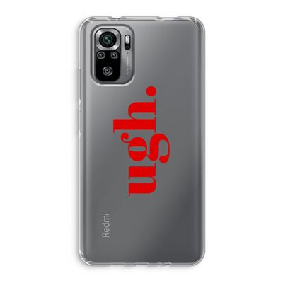 Ugh: Xiaomi Redmi Note 10S Transparant Hoesje