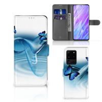 Samsung Galaxy S20 Ultra | Telefoonhoesje | Met pasjeshouder | Vlinders