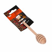 Practic Honinglepel van hout - Beukenhout - Honeydripper - Keukengerei - 17 cm - thumbnail