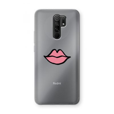 Kusje: Xiaomi Redmi 9 Transparant Hoesje