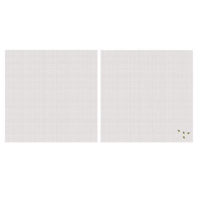 Vliegen/insecten opzet raam hor - 2x - wit - 2,5 x 2,5 m - hordoeken - insecten werend