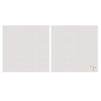 Vliegen/insecten opzet raam hor - 2x - wit - 2,5 x 2,5 m - hordoeken - insecten werend