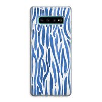 Blauwe nerven: Samsung Galaxy S10 Plus Transparant Hoesje