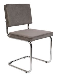 Zuiver Eetkamerstoel 'Ridge' Rib, kleur Grijs