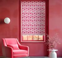 Hart pink patroon Romantisch rolgordijn