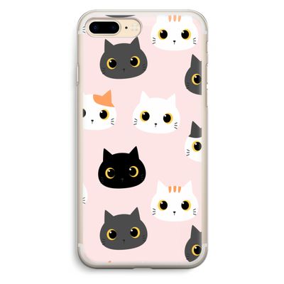 Katten: iPhone 7 Plus Transparant Hoesje