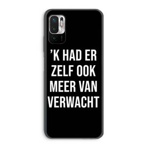 Meer verwacht - Zwart: Xiaomi Redmi Note 10 5G Transparant Hoesje