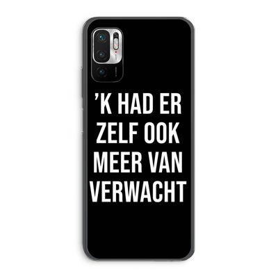 Meer verwacht - Zwart: Xiaomi Redmi Note 10 5G Transparant Hoesje