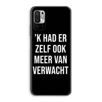 Meer verwacht - Zwart: Xiaomi Redmi Note 10 5G Transparant Hoesje Meer verwacht - Zwart: Xiaomi Redmi Note 10 5G Transparant Hoesje