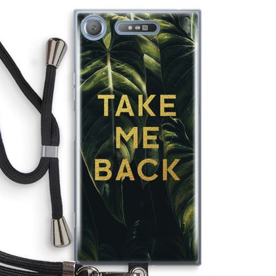 Take me back: Sony Xperia XZ1 Transparant Hoesje met koord