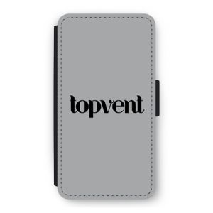 Topvent Grijs Zwart: iPhone 11 Pro Flip Hoesje