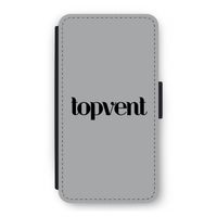 Topvent Grijs Zwart: iPhone 11 Pro Flip Hoesje