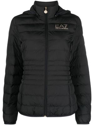 Ea7 Emporio Armani doudoune Core à capuche - Noir