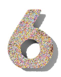 HEMA Chocolade Feestcijfer 6 Met Discodip