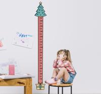 Muursticker groeimeter kinderen