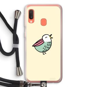 Birdy: Samsung Galaxy A20e Transparant Hoesje met koord