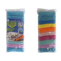Microvezel huishoud/schoonmaakdoek - 10x stuks - kleuren mix - 30 x 30 cm