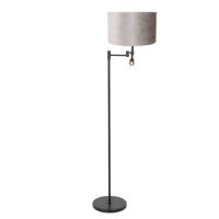 Steinhauer Vloer schemerlampStanger met leeslampje taupe velvet - 7190ZW