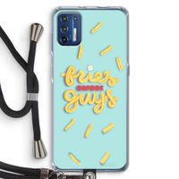 Always fries: Motorola Moto G9 Plus Transparant Hoesje met koord