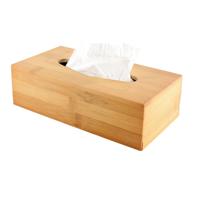 Svenska Living Tissuebox - naturel bamboe hout - 25 x 13 x 8 cm