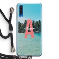 Pacific Dream: Samsung Galaxy A50 Transparant Hoesje met koord