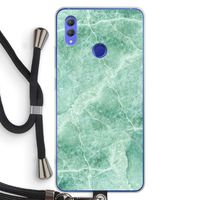 Groen marmer: Honor Note 10 Transparant Hoesje met koord