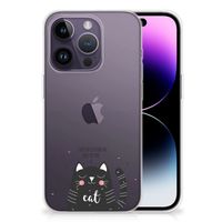 Apple iPhone 14 Pro Telefoonhoesje met Naam Cat Good Day