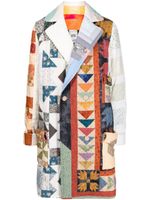 Bethany Williams manteau croisé à design patchwork - Multicolore