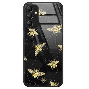 Samsung Galaxy A14 glazen hardcase - Bee yourself