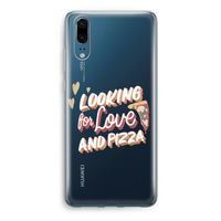 Pizza is the answer: Huawei P20 Transparant Hoesje