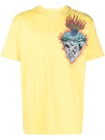 Philipp Plein t-shirt à imprimé tatouage - Jaune