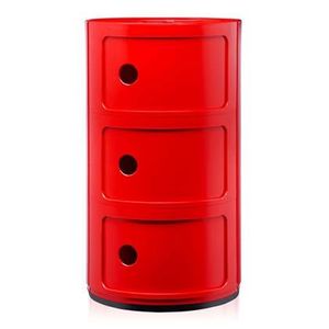 Kartell Componibili Kast - 3 Modules - Rood