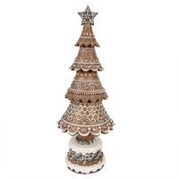 Clayre & Eef Kerstdecoratie Kerstboom 42 cm Bruin Polyresin Bruin - thumbnail