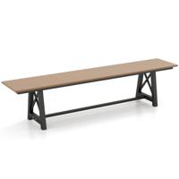 Weerbestendige Tuinbank 3-zits Bank tot 500 kg Belastbaar 183 x 35 x 41,5 cm Bruin