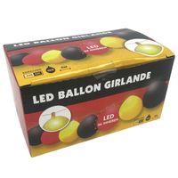 Guirlande Ballon met LED EK/WK Voetbal Duitsland - 4 meter - thumbnail