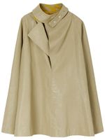 Burberry veste Puttee en cuir à col montant - Vert