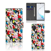 Samsung Galaxy Note 10 Plus Telefoonhoesje met Pasjes Birds - thumbnail