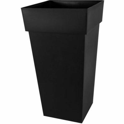 Bloempot EDA 13639 G.ANT SX2 Grijs Antraciet Plastic Vierkant 43,3 x 43,3 x 80 cm